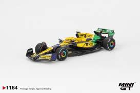 McLaren  - MCL38 2024 yellow/green - 1:64 - Mini GT - 01164BL - MGT01164BL | The Diecast Company