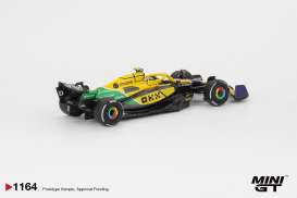 McLaren  - MCL38 2024 yellow/green - 1:64 - Mini GT - 01164BL - MGT01164BL | The Diecast Company