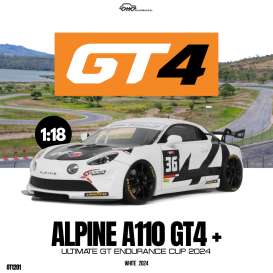 Alpine  - A110 GT4 2024 white - 1:18 - OttOmobile Miniatures - OT1201 - otto1201 | The Diecast Company