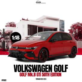 Volkswagen  - Golf 2024 red - 1:18 - OttOmobile Miniatures - OT1322 - otto1322 | The Diecast Company