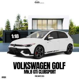 Volkswagen  - Golf 2024 white - 1:18 - OttOmobile Miniatures - OT1221 - otto1221 | The Diecast Company