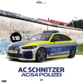 AC  - Schnitzer ACS4 2022 silver/blue/yellow - 1:18 - OttOmobile Miniatures - OT1205 - otto1205 | The Diecast Company