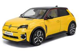 Renault  - 5 E-Tech 2024 yellow - 1:18 - Solido - 1812602 - soli1812602 | The Diecast Company