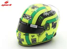 Helmet  - Lando Norris 2025 yellow/green - 1:5 - Spark - 5HF228 - spa5HF228 | The Diecast Company