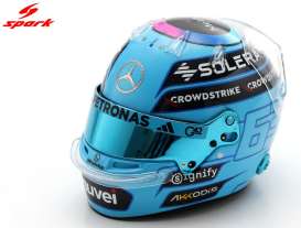 Helmet  - George Russell 2025 blue - 1:5 - Spark - 5HF231 - spa5HF231 | The Diecast Company