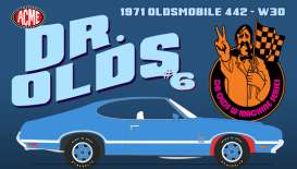 Oldsmobile  - 442 W30 1971 blue - 1:18 - Acme Diecast - A1805632 - acme1805632 | The Diecast Company