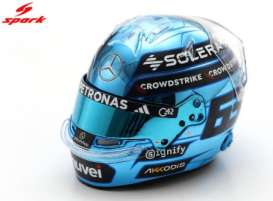 Helmet  - George Russell 2025 blue - 1:5 - Spark - 5HF223 - spa5HF223 | The Diecast Company
