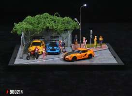 diorama Accessoires - Street-14 various - 1:64 - Black Box Diorama - MO960214 - MO960214 | The Diecast Company