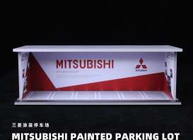diorama Accessoires - Mitsubishi Painted Parking lot various - 1:64 - Black Box Diorama - MO914914 - MO914914 | The Diecast Company