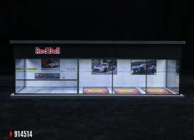 diorama Accessoires - Redbull show room various - 1:64 - Black Box Diorama - MO914514 - MO914514 | The Diecast Company