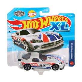 Dodge  - Viper SRT10 ACR 2008 white/blue/red - 1:43 - Hotwheels - JLJ40 - hwmvJLJ40 | The Diecast Company