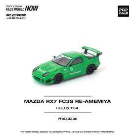 Mazda  - RX7 green - 1:64 - Pop Race Limited - PR640339 - PR640339 | The Diecast Company