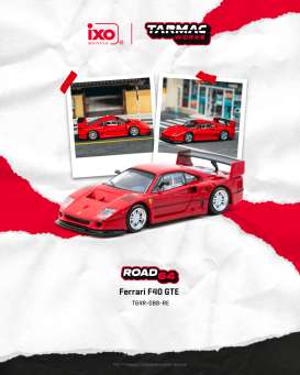 Ferrari  - F40 red - 1:64 - Tarmac - T64R-088-RE - TC-T64R-088-RE | The Diecast Company