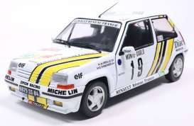 Renault  - 5 GT Turbo MK2 1989 white/yellow - 1:18 - Solido - 1810006 - soli1810006 | The Diecast Company