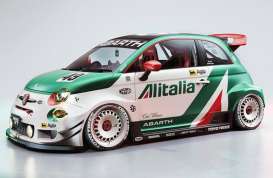 Fiat  -  500 Abarth  2025 white/green/red - 1:18 - Solido - 1815402 - soli1815402 | The Diecast Company