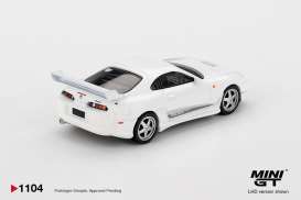 Toyota  - Supra MK4 2014 white pearl metallic - 1:64 - Mini GT - 01104L - MGT01104Lhd | The Diecast Company