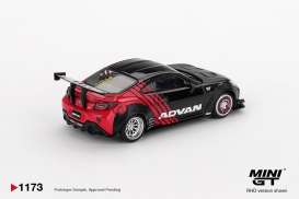 Toyota  - GR86 2025 black/red - 1:64 - Mini GT - 01173BL - MGT01173BL | The Diecast Company