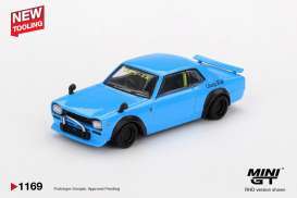Nissan  - Hakosuka 2015 baby blue - 1:64 - Mini GT - 01169BL - MGT01169BL | The Diecast Company