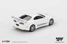 Toyota  - Supra MK4 2014 white pearl metallic - 1:64 - Mini GT - 01104BL - MGT01104BL | The Diecast Company