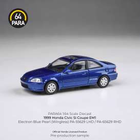 Honda  - Civic 1999 blue - 1:64 - Para64 - 65629RHD - pa65629RHD | The Diecast Company