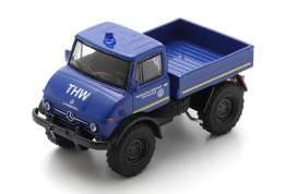 Mercedes Benz  - Unimog U406  blue - 1:64 - Schuco - S64U00018 - schucoS64U00018 | The Diecast Company