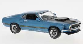 Ford  - Mustang Mach 1 1969 blue - 1:43 - IXO Models - 1005447 - ixoCLC623 | The Diecast Company