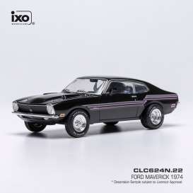 Ford  - Maverick 1974 black - 1:43 - IXO Models - ixoCLC624 | The Diecast Company