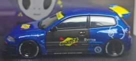 Honda  - Civic EG6 blue/yellow - 1:64 - My Model Collect - MMC640013H - MMC640013H | The Diecast Company