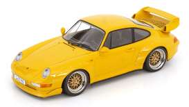 Porsche  - 911 1996 yellow - 1:18 - KK - Scale - KKDC181422B - KKDC181422B | The Diecast Company