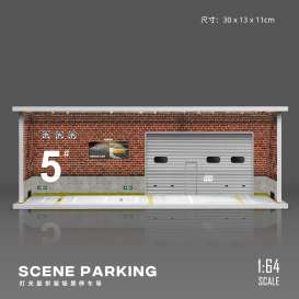 diorama Accessoires - #5 garage with light various - 1:64 - Black Box Diorama - KW384-H - KW384-H | The Diecast Company