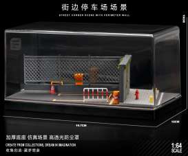 diorama Accessoires - Parking lot 04 various - 1:64 - Black Box Diorama - SCJ-82004 - SCJ-82004 | The Diecast Company