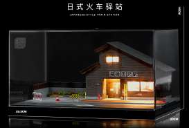 diorama Accessoires - Japan train station various - 1:64 - Black Box Diorama - SCJ-82027 - SCJ-82027 | The Diecast Company