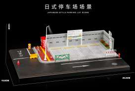 diorama Accessoires - Parking lot various - 1:64 - Black Box Diorama - SCJ-82035 - SCJ-82035 | The Diecast Company