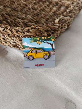 Accessoires Fiat - 500 1950 yellow - Bolidi - ENPN020 - BolidiENPN020 | The Diecast Company