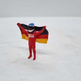 Figures diorama - Schumacher Ferrari with flag  - 1:18 - Cartrix - CTPL18071 - CTPL18071 | The Diecast Company