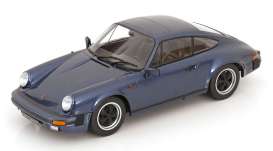 Porsche  - 911 Carrera Coupe 1983  dark blue metallic - 1:18 - KK - Scale - 180664 - kkdc180664 | The Diecast Company