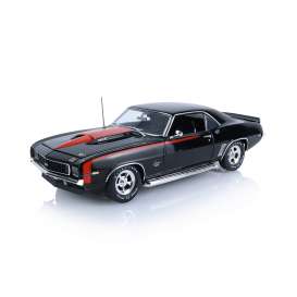 Chevrolet  - Camaro 1969 black/red - 1:18 - Highway 61 - HWY-18058 - hwy18058 | The Diecast Company