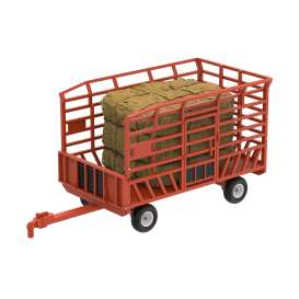 non  - Bale Throw Wagon orange - 1:64 - GreenLight - 48120D - gl48120D | The Diecast Company
