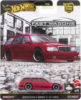 Mercedes Benz  - E36 AMG red - 1:64 - Hotwheels - JBK69 - hwmvJBK69 | The Diecast Company
