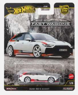 Audi  - RS 6 Avant white/red/black - 1:64 - Hotwheels - JBK51 - hwmvJBK51 | The Diecast Company