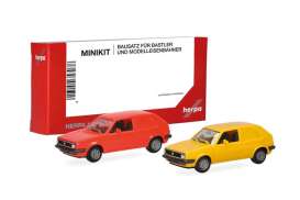 Volkswagen  - Golf II yellow/red - 1:87 - Herpa - H014281 - herpa014281 | The Diecast Company