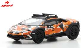 Lamborghini  - Huracan orange/white - 1:64 - Spark - 64S101 - spa64S101 | The Diecast Company