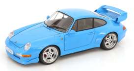 Porsche  - 911 (993) 1996 riviera blue   - 1:12 - KK - Scale - KKDC120283S - KKDC120283S | The Diecast Company