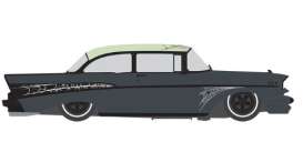 Chevrolet  - Bel Air 1957 grey/green - 1:64 - IXO America - IA64040 - ixoIA64040 | The Diecast Company