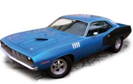 Plymouth  - Hemi 1971 blue - 1:43 - IXO America - U43RDC021 - ixoU43RDC021 | The Diecast Company