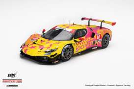 Ferrari  - 296 GT3 2025 yellow/pink - 1:18 - BBR - CS18016 - BBRCS18016 | The Diecast Company
