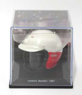 Helmet  - 1967 white/red - 1:5 - Magazine Models - HELFE22 - HELFE22 | The Diecast Company