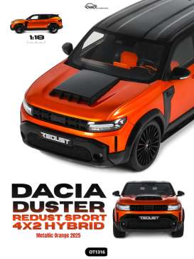 Dacia  - Duster  2025 orange - 1:18 - OttOmobile Miniatures - OT1316 - OT1316 | The Diecast Company