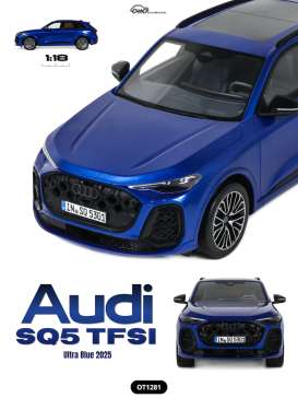 Audi  - SQ5 TFSI 2024 blue - 1:18 - OttOmobile Miniatures - OT1281 - OT1281 | The Diecast Company