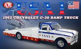 Chevrolet  - C-30 1967 white/blue/red - 1:18 - Acme Diecast - 1801713 - acme1801713 | The Diecast Company